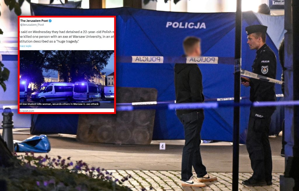 Media w Izraelu piszą o zbrodni na UW. "Ogromna tragedia"