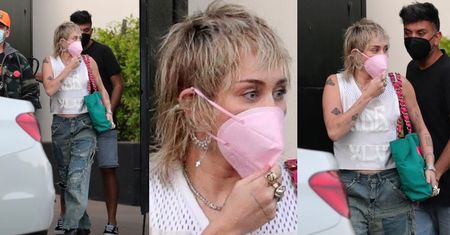 Miley Cyrus paraduje z dziurą na rozporku po ulicach West Hollywood (ZDJĘCIA)