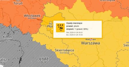 Ostrzeżenie meteo marznące opady i mżawka!