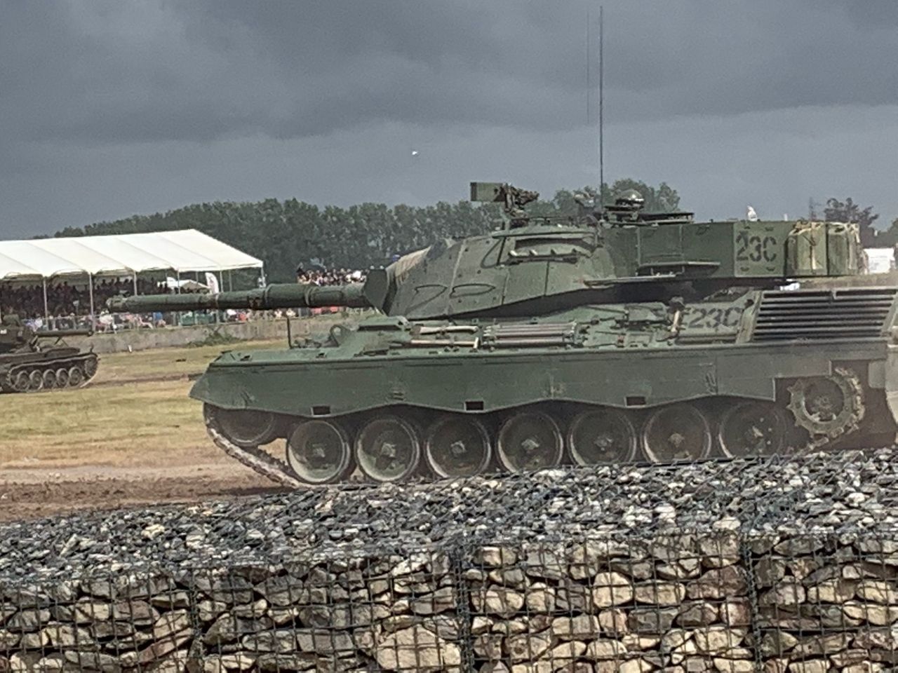 The German Leopard 1 tank, which was supposed to be delivered to the Ukrainian military.