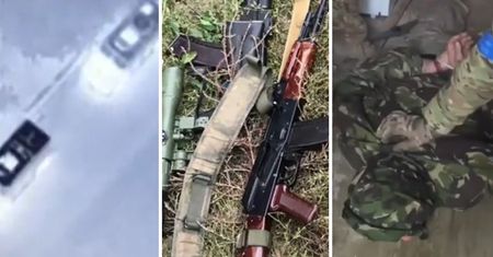 Błyskawiczny atak, dowódca Rosjan pojmany. Jest nagranie