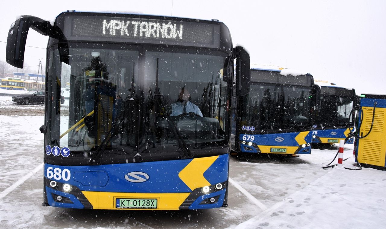 Tarnów: Pierwsze autobusy elektryczne wyjechały na trasę