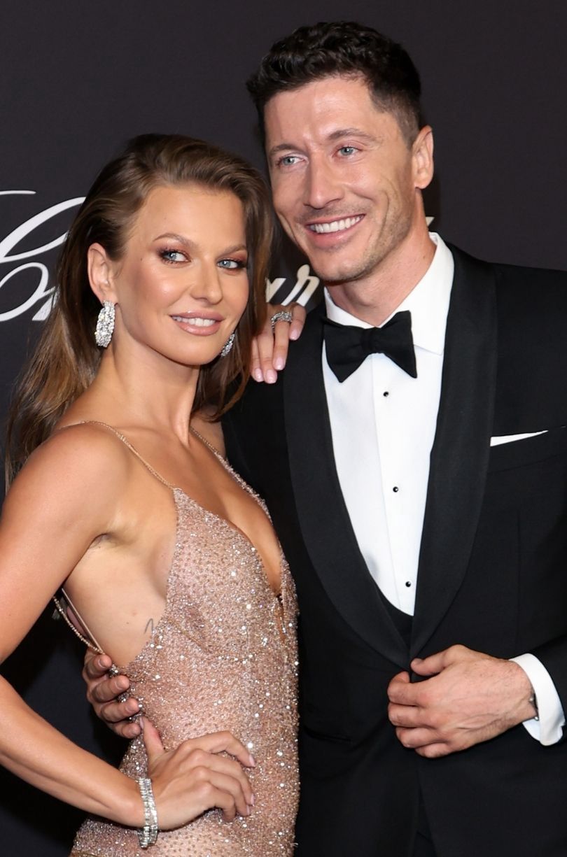 Anna Lewandowska i Robert Lewandowski błyszczą na premierze w Cannes