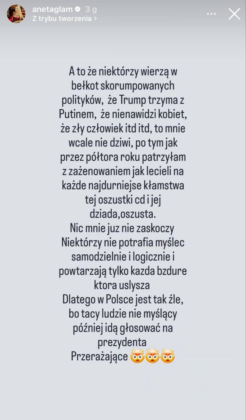Aneta Glam UDERZA w Caroline Derpienski