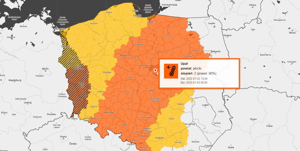 Upały w Polsce - w Płocku staną kurtyny i deszczownice!