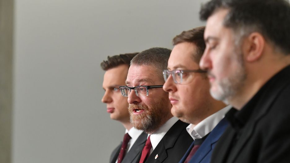 Robert Winnicki, Artur Dziambor, Jakub Kulesza i Grzegorz Braun jeszcze jako przedstawiciele jednego klubu
