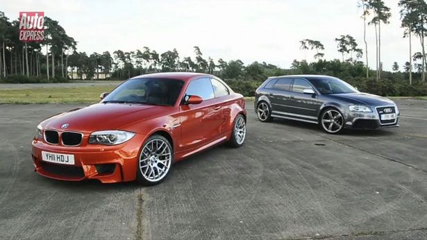 Audi RS3 Sportback vs BMW 1 M Coupe [wideo]