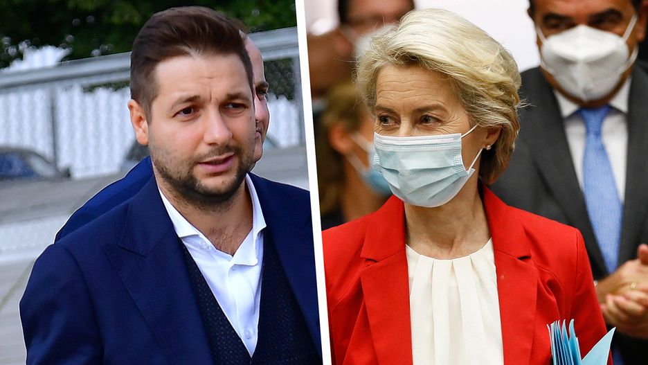 Patryk Jaki i Ursula von der Leyen