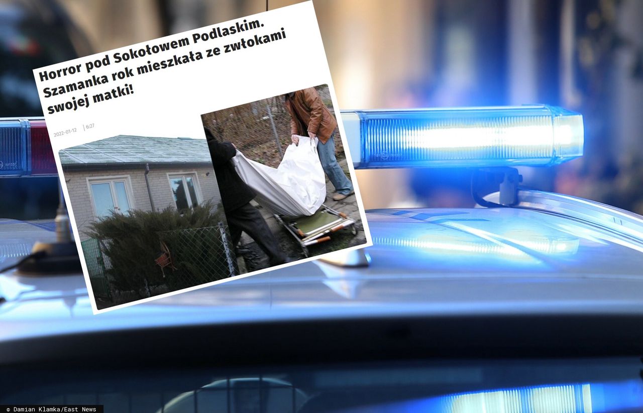 Makabra pod Sokołowem Podlaskim. Kobieta mieszkała ze zwłokami swojej matki