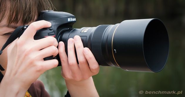 Fotografowanie Nikkor 300 mm w poziomie