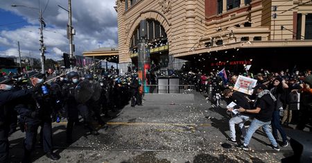 Australia. Protesty przeciw lockdownowi. Setki aresztowanych