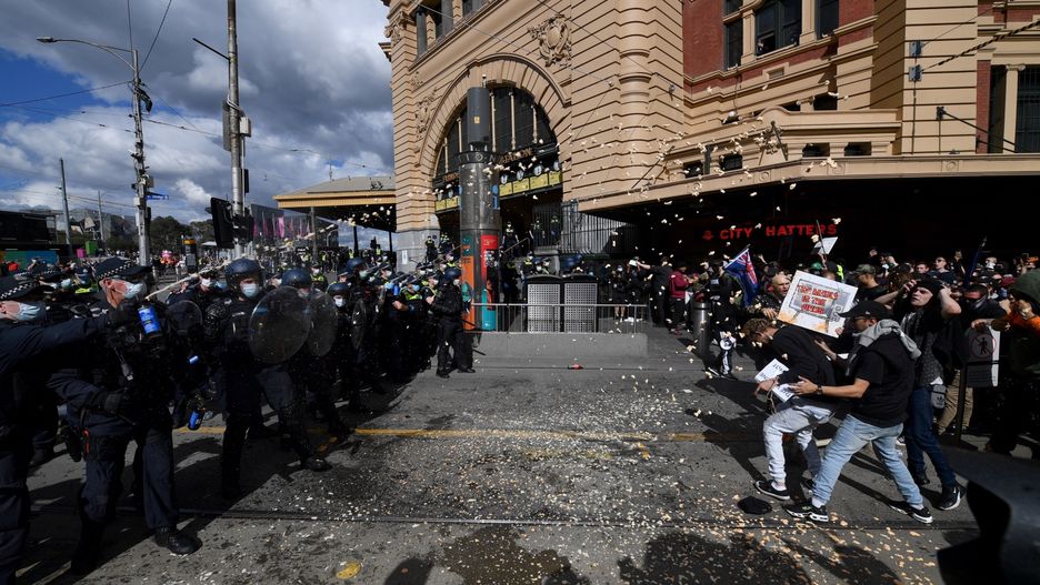 Australia. Protesty przeciw lockdwonowi. Setki aresztowanych 