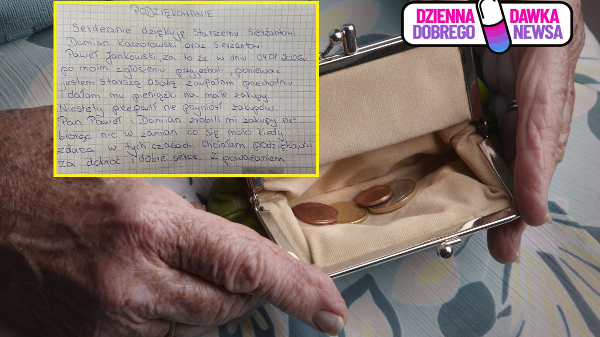 Seniorka podziękowała policjantom za ich "mały-wielki" gest