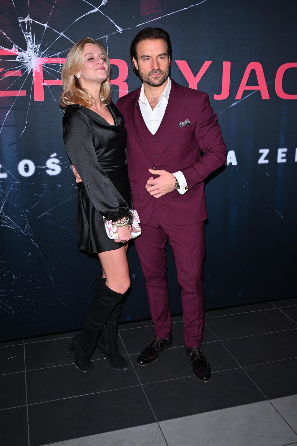 Piotr Stramowski z partnerką