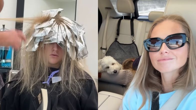 
Agata Rubik zabrała 16-letnią córkę do fryzjera
