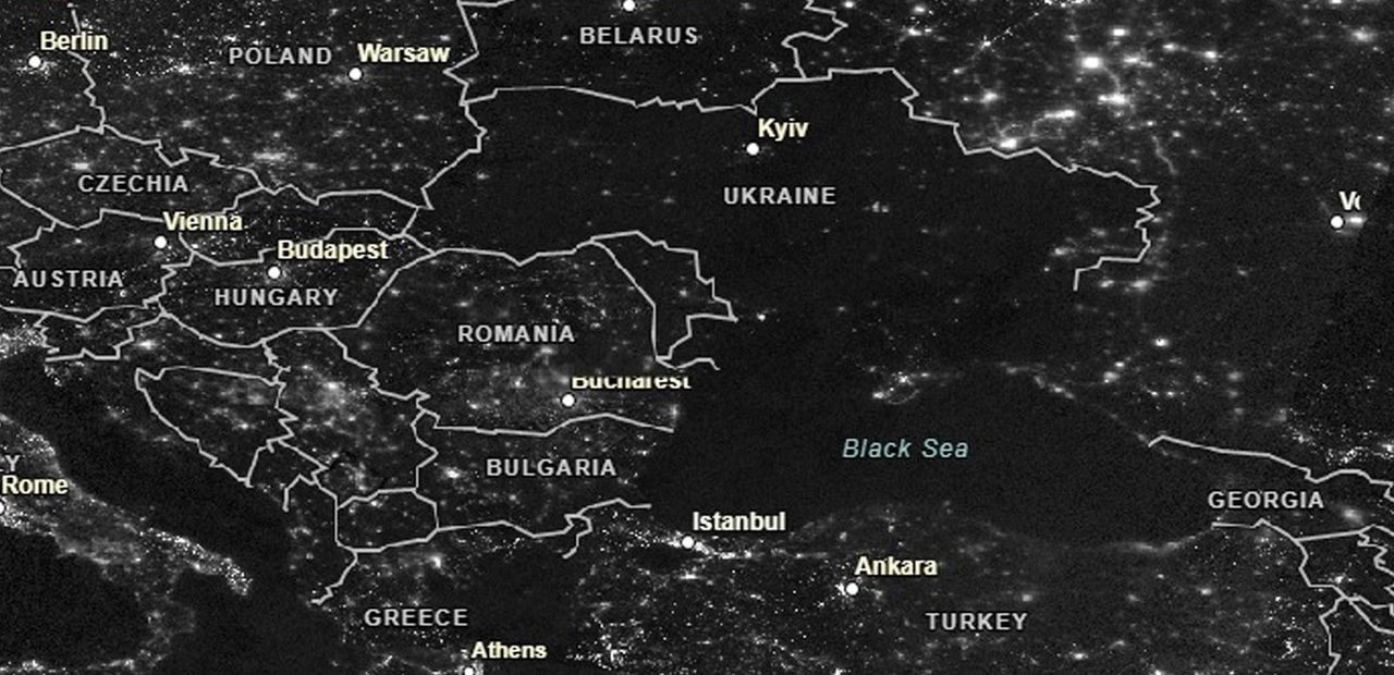 Ciemność nad Ukrainą. NASA pokazała uderzające zdjęcie