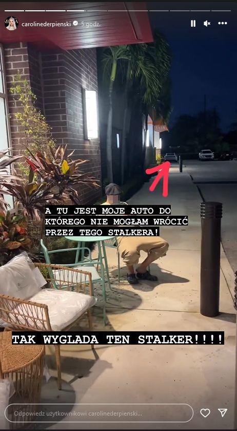 Caroline Derpienski opowiada o ataku stalkera