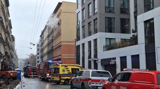 Wrocław: Pożar w centrum. Jedna osoba poszkodowana. Trwa akcja straży