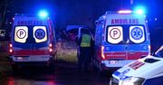 Tragedia na DW 844. Dwie osoby nie żyją, siedem jest rannych