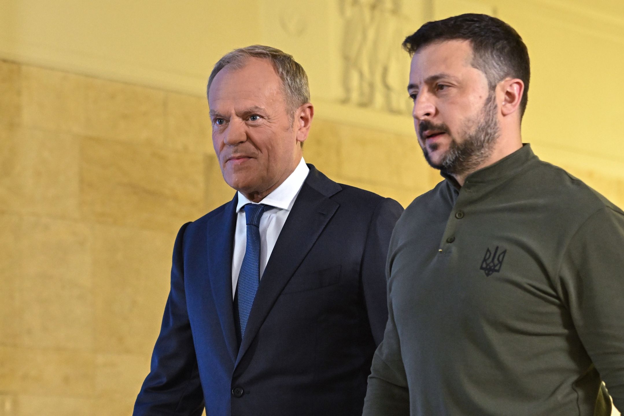 Donald Tusk i Wołodymyr Zełenski