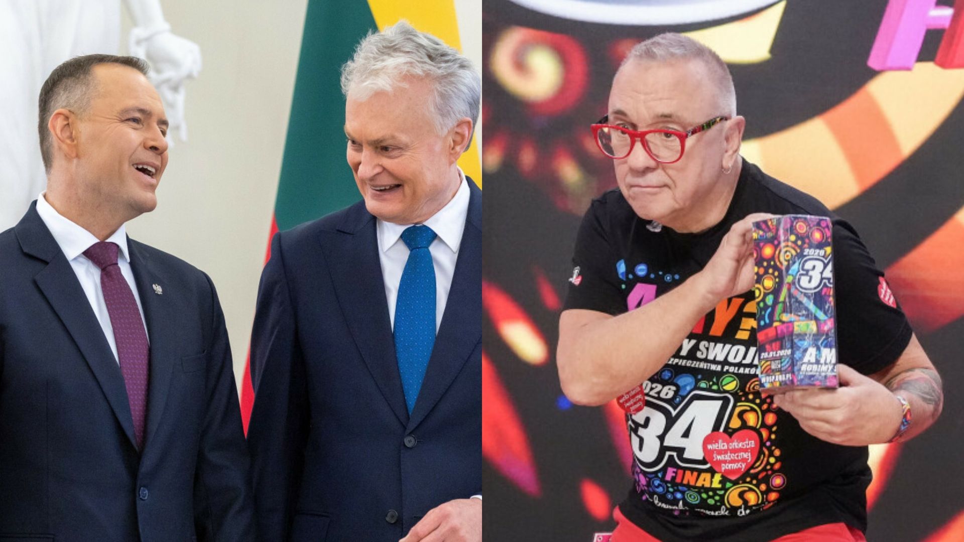 wiadomości,aktualności,WP Wiadomości Finał WOŚP i wizyta Nawrockiego na Litwie [SKRÓT DNIA]