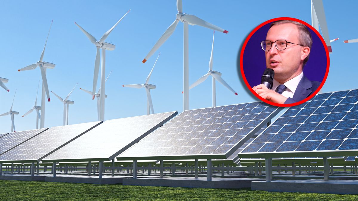 Kierowany przez Pawła Borysa PFR pożyczy pieniądze na pierwszą tak dużą elektrownię solarną i wiatrową w Polsce . Fotografia ma charakter ilustracyjny