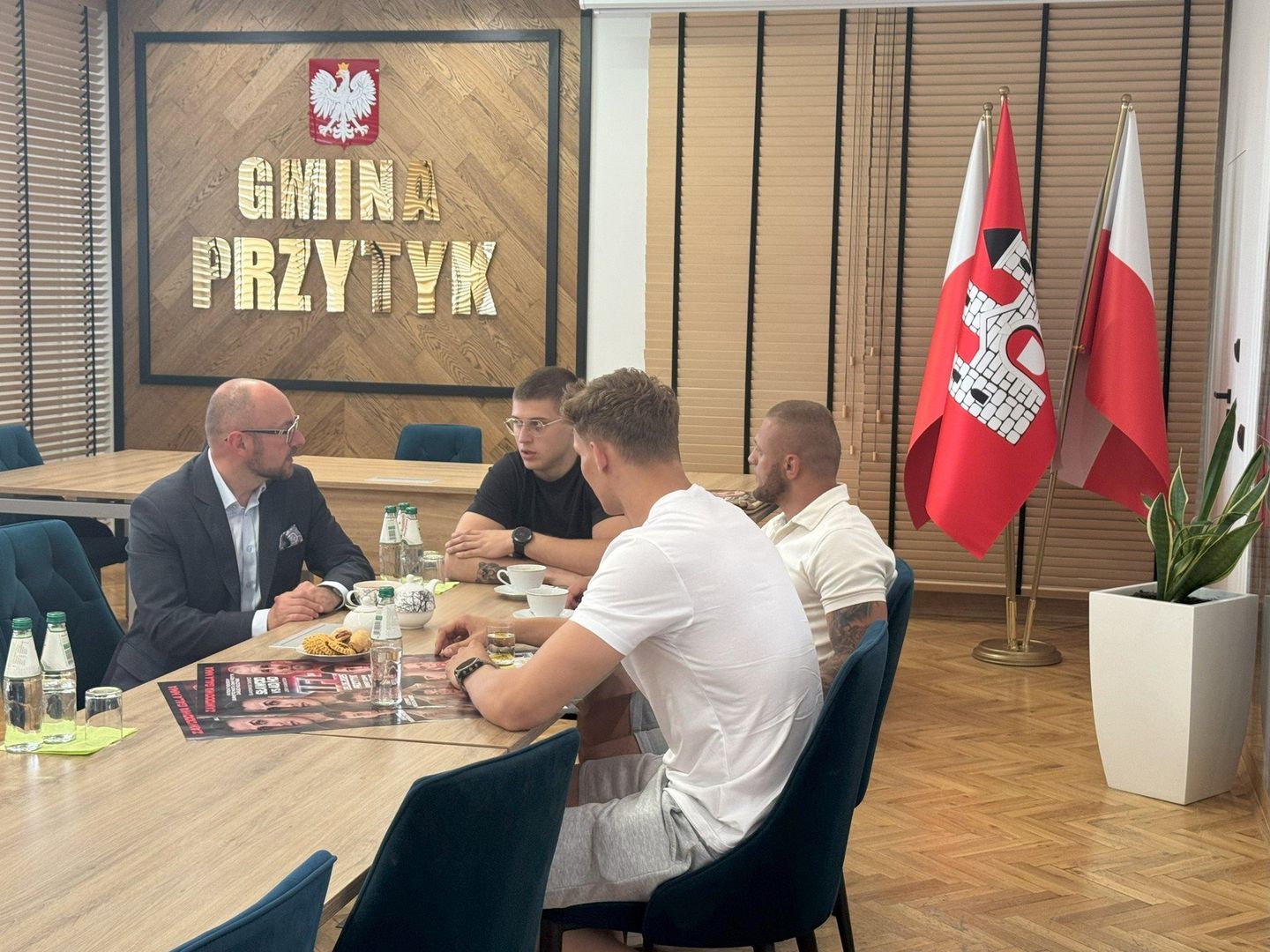 Burmistrz spotkał się z zawodnikami