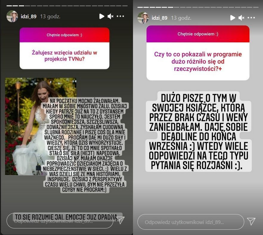  i Iga ze "Ślubu od pierwszego wejrzenia" odpowiadała na pytania internautów