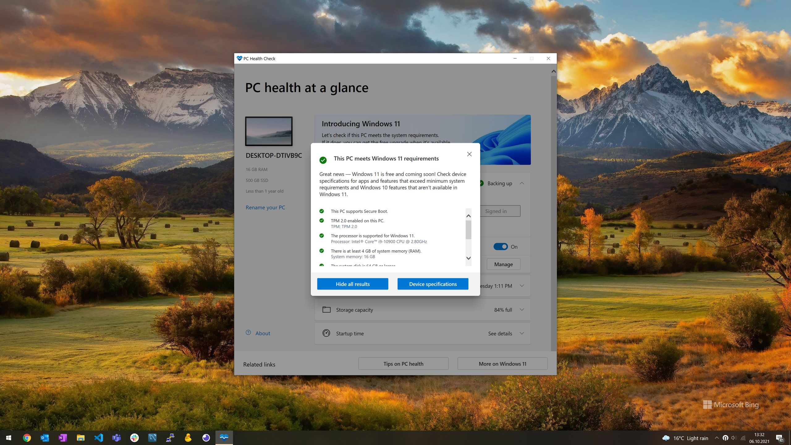 Moduł TPM 2.0 został pomyślnie znaleziony przez system