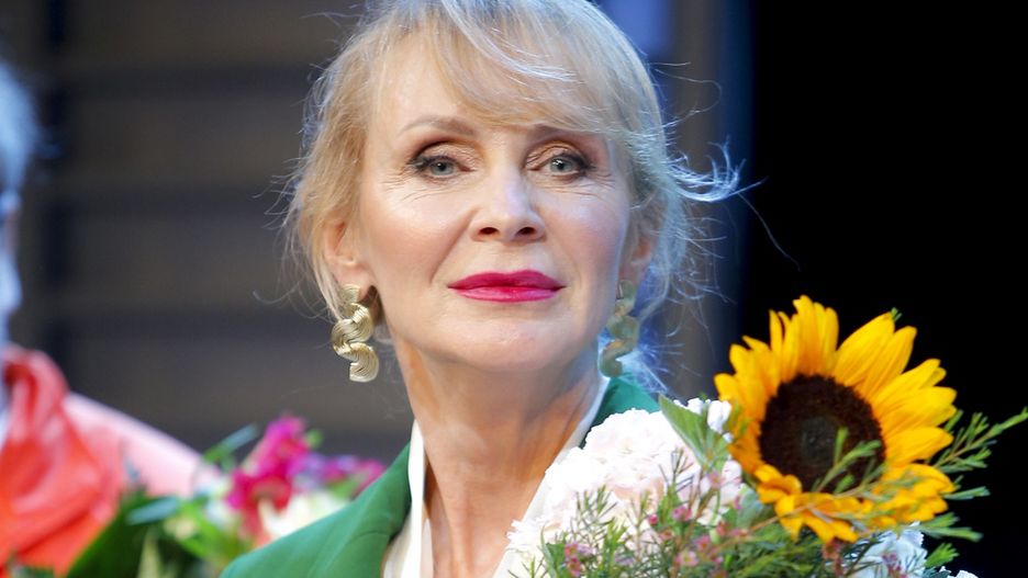 Beata Ścibakówna podczas premiery spektaklu 