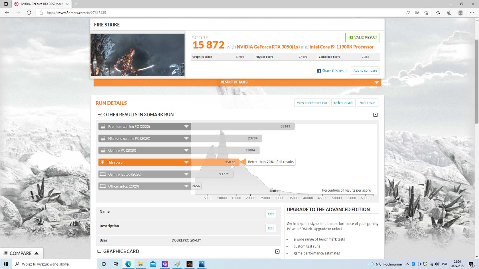 Fire Strike i wynik po OC