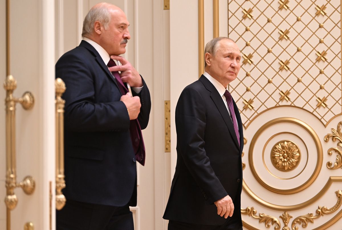 Władimir Putin z wizytą u Łukaszenki