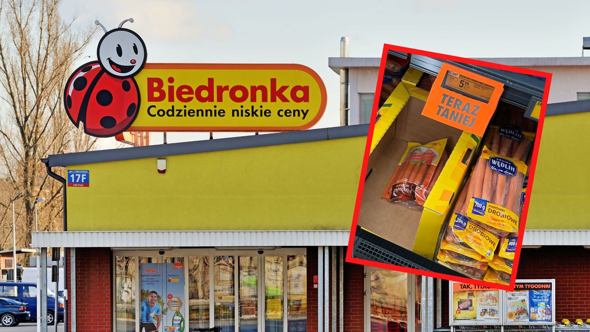 Przeraził się na widok składu parówek