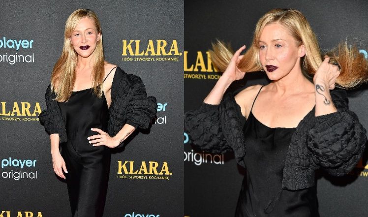 Katarzyna Warnke na premierze serialu "Klara"