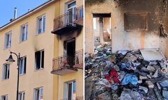 Wybuch gazu w Kołobrzegu. Czarny dym i huk