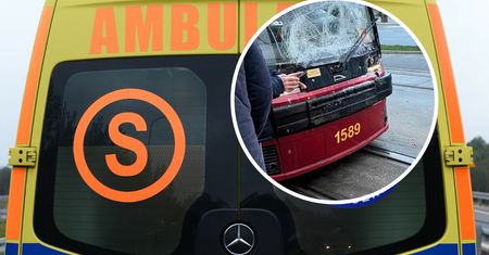 Zderzenie tramwajów w Łodzi. Dziewięć osób rannych
