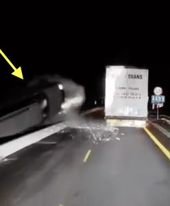 Dachowanie na S7. Jest nagranie z policji