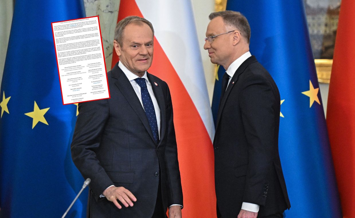 Kontrowersyjny list z USA do Dudy i Tuska