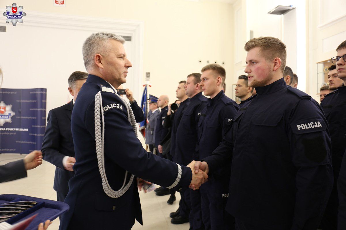 Ślubowanie nowych funkcjonariuszy w Lublinie