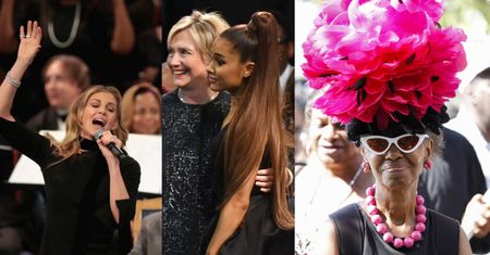 Pogrzeb Arethy Franklin: Clintonowie, Ariana Grande, Stevie Wonder i inni (ZDJĘCIA)