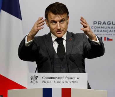 "Nie bądźcie tchórzami". Macron apeluje do sojuszników Ukrainy
