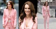 Kate Middleton z idealnie ułożonymi włosami zachwyca w różowym garniturze za ponad 10 tysięcy (ZDJĘCIA)