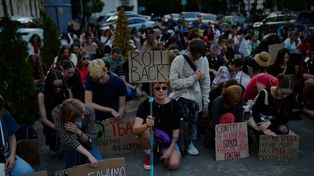 Protest w Kijowie. Domagają się ruchu Zełenskiego