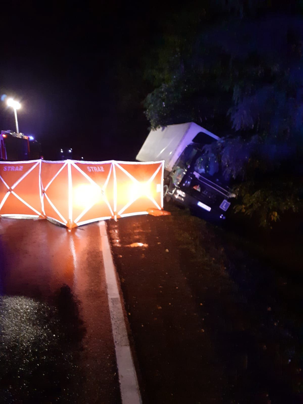 Strzelce. Tragiczny wypadek na drodze krajowej nr 12 (Fot.: policja.gov.pl)