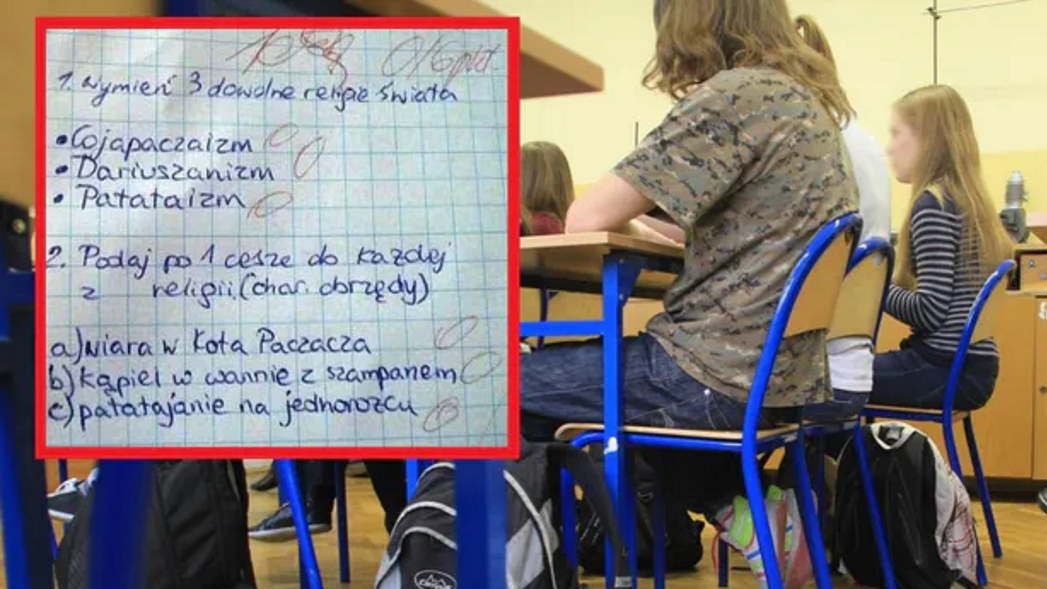 Pokazał sprawdzian z religii. Takich odpowiedzi nie spodziewał się nikt