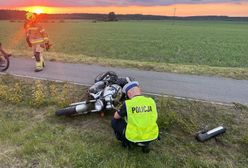 Motocyklista zderzył się z radiowozem. Zginął na miejscu