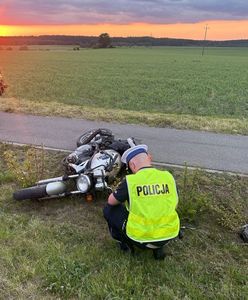 Motocyklista zderzył się z radiowozem. Zginął na miejscu