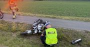 Motocyklista zderzył się z radiowozem. Zginął na miejscu