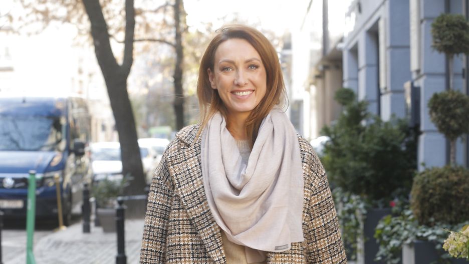 Anna Kalczyńska nie traci czasu między ujęciami 