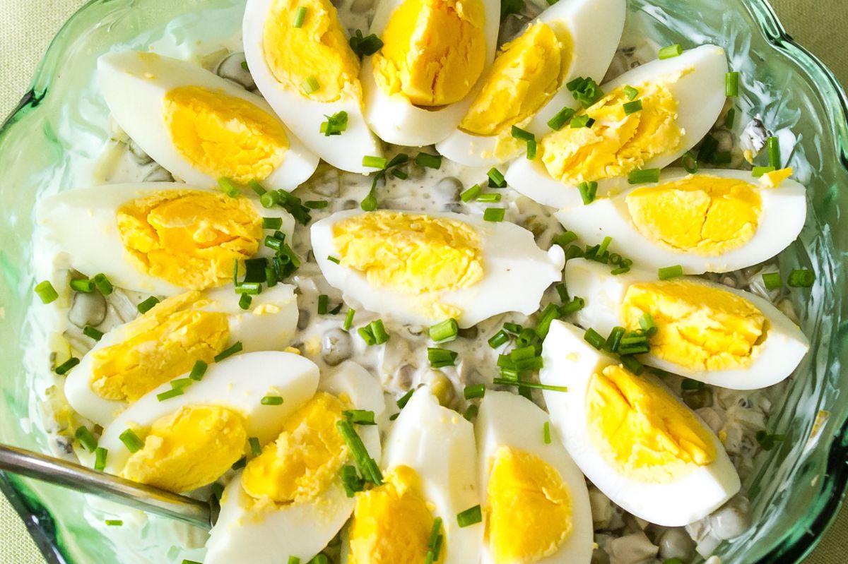 An egg snack is perfect for a festive table.